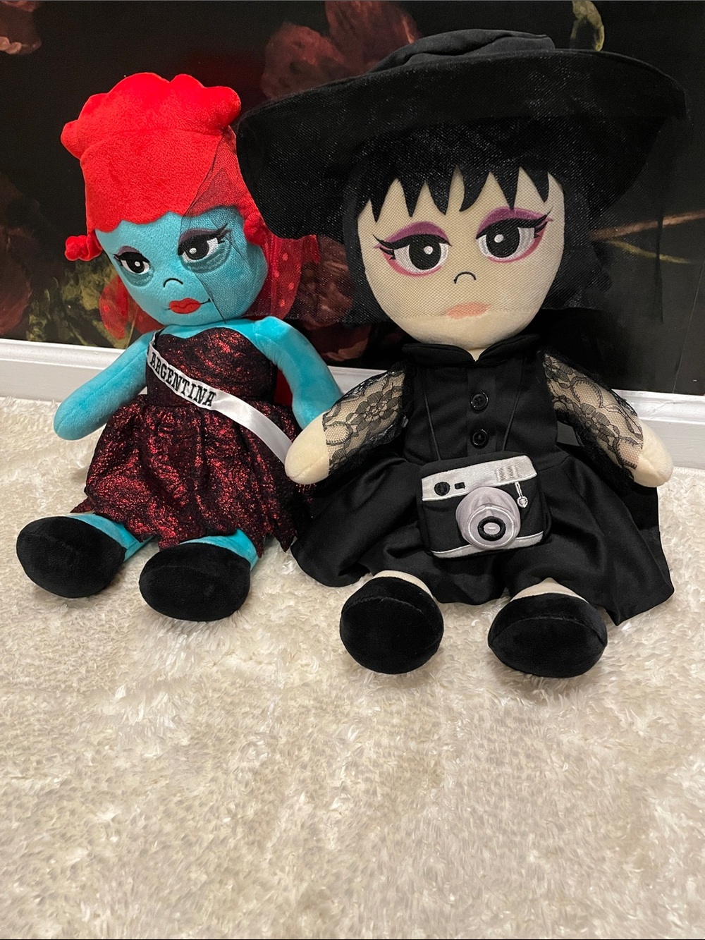Beetlejuice Plush Dolls Lydia Deetz Miss Argentina Halloween Goth Tim Burton
